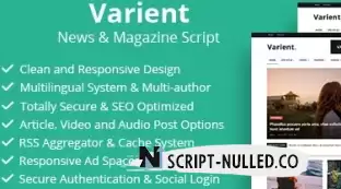 Varient 2.2.1 NULLED - news portal script