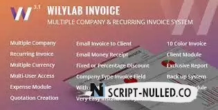 Download - Wilylab Invoice v3.1 - Recurring & Multiple Company Invoice