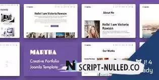 Martha v1.0.0 - Creative Portfolio Joomla Template