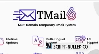 TMail v7.6.2 NULLED - temporary mail script with multiple domains