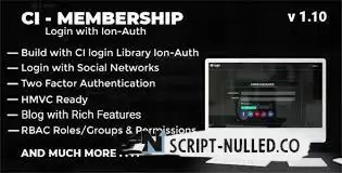 Download - Codeigniter Login with Ion Auth, HMVC, Social Login and User management System v1.10