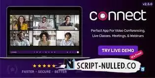 Download - Connect v1.6.0 - Live Video & Chat Messaging, Live Class, Meeting, Webinar, Conference, File Sharing -NULLED