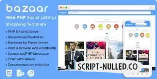 Download - Bazaar - Web PHP Social Listings/Classifieds Shopping Template (Update: 26 September 19)