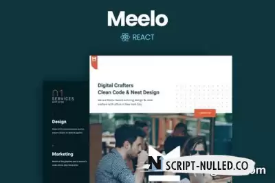 Meelo - React Agency One Page Template