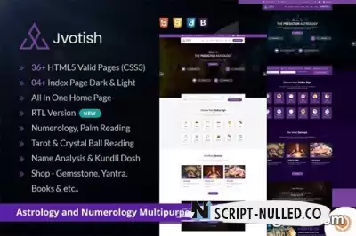 Jyotish - Astrology and Numerology HTML Template