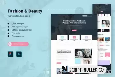 Fashion & Beauty Landing Page Template