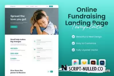 Online Fundraising Landing Page Template