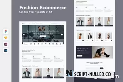 Fashion Ecommerce Landing Page Template