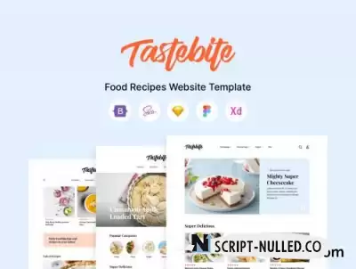 Tastebite - Food Recipes Website Template