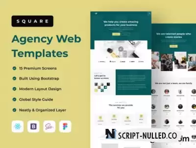 Square - Agency Web Templates Ui8.net