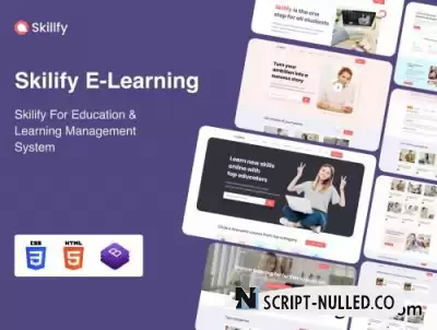 Skilify For Education & Learning Management System HTML Ui8.net