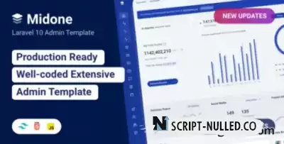 Themeforest - Midone - Laravel 10 Admin Dashboard Template + HTML Version v5.0.1 - Nulled