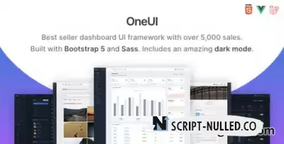 Themeforest - OneUI - Bootstrap 5 Admin Dashboard Template, Vue Edition & Laravel 10 Starter Kit  v5.7 - Nulled