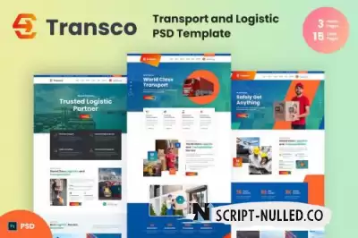 Transco - Transport and Logistic Psd Template