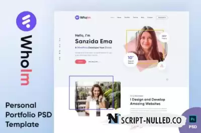 Whoim - Personal Portfolio Psd Template
