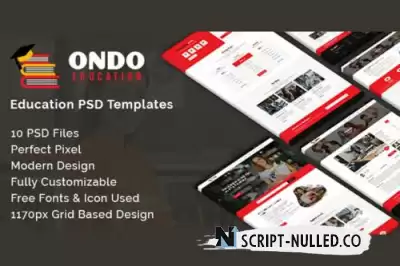 Ondo - Educational PSD Template