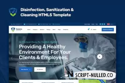 Sanera - Sanitizing And Cleaning Services Template