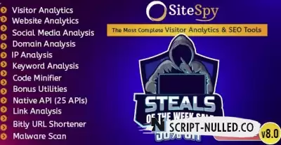 SiteSpy V8.4: 5th Feb 2024 – PHP Script (CodeIgniter) NULLED Free Download