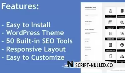 50 Small SEO Tools WordPress Theme – NULLED Free Download