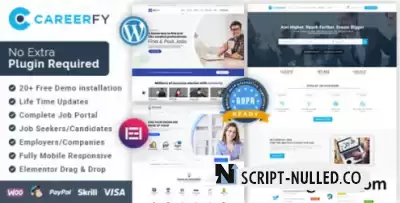 Careerfy - Job Board WordPress Theme v9.4.9 - Nulled