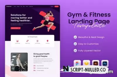 Fitness Landing Page Template