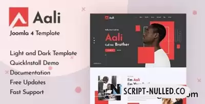 Aali - Personal Portfolio & Resume Joomla 3 & 4 Template