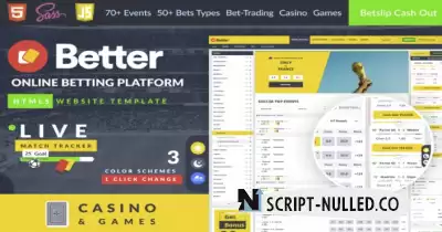 Better - Online Betting HTML5 Template