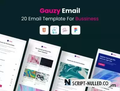 Gauzy - 20 Uniq Email Template for Bussiness