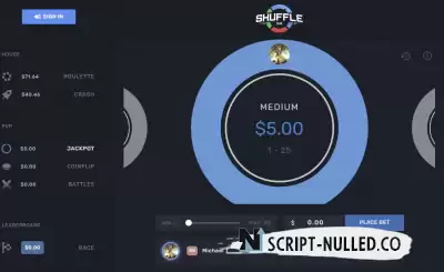 Shuffle casino script source code