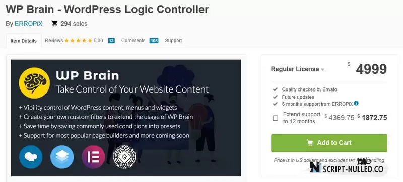 WP Brain - WordPress Logic Controller (Nulled)