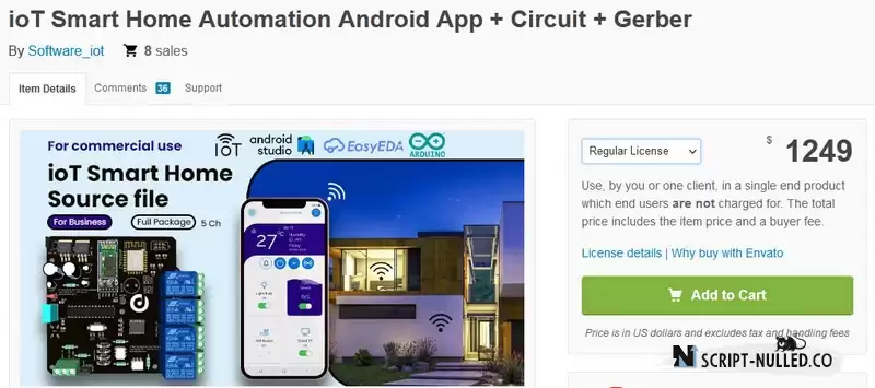 ioT Smart Home Automation Android App + Circuit + Gerber