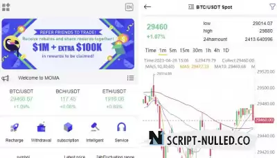 Script php source code, USDT/BTC cryptocurrency exchange platform