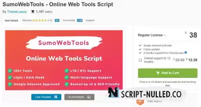 SumoWebTools - Online Web Tools Script v2.0.1 (Nulled)