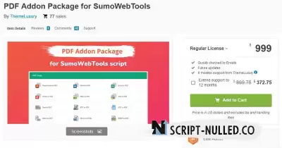 PDF Addon Package for SumoWebTools v1.0.2 (Nulled)