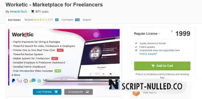 Worketic - Marketplace for Freelancers v2.9 (Nulled)