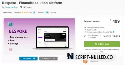 Bespoke - Financial solution platform v1.0.0 (Nulled)