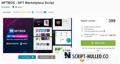 NFTBOX - NFT Marketplace Script v1.3 (Nulled)