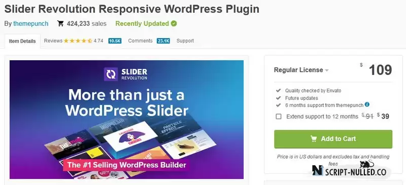 Slider Revolution Responsive WordPress Plugin (Nulled)