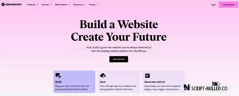 Elementor PRO - WordPress Page Builder Premium (Nulled)