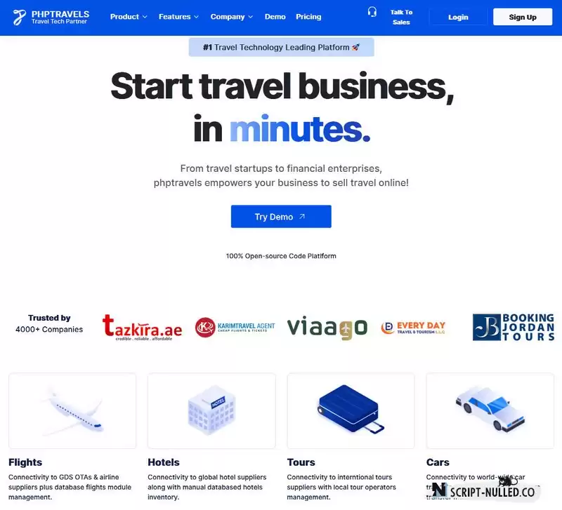 PHPTRAVELS – PHP Booking Software (Nulled)