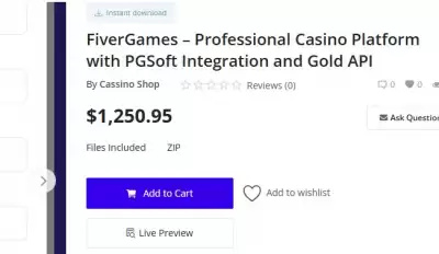 FiverGames – Casino Platform with PGSoft Integration and Gold API